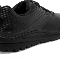 Back view Men's Brooks Footwear style name Addiction Walker 2 Wide in color Black. Sku: 110318-2E072